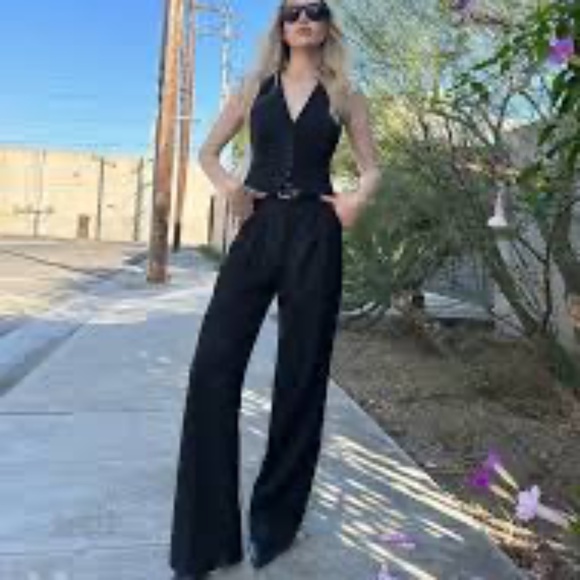 Favorite Daughter The Favorite Pant black pleated trousers size 6 - Picture 4 of 8